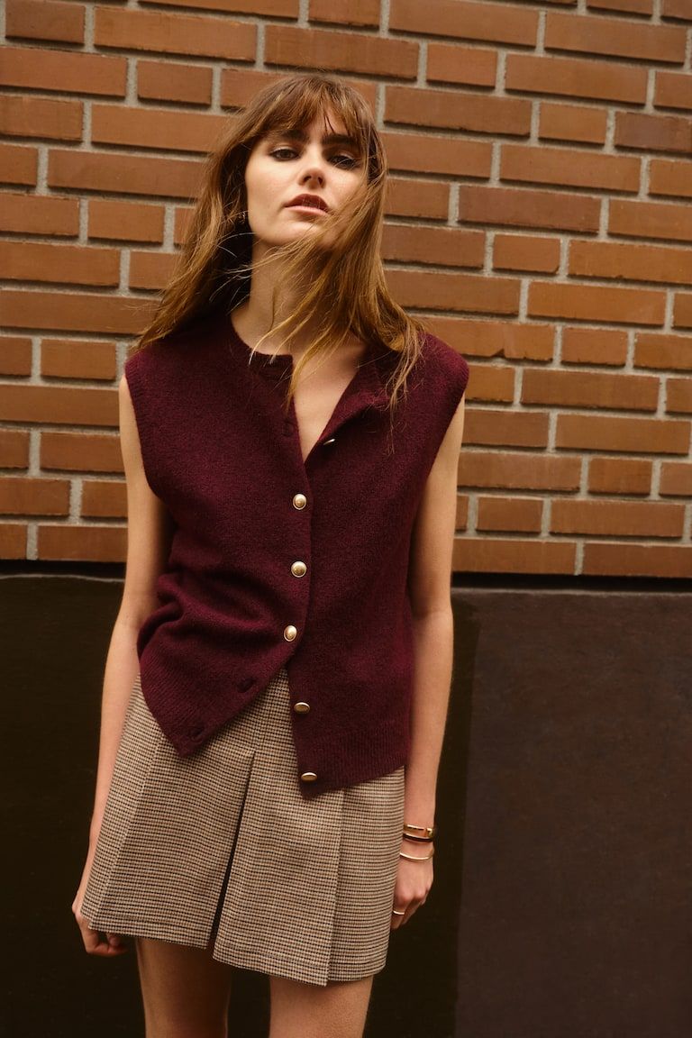 Fine-Knit Vest