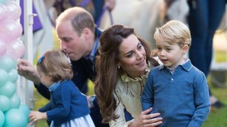 victoria, bc september 29 no uk sales for 28 days prince william, duke of cambridge, catherine, duchess of cambridge, prince george of cambridge and princess charlotte of cambridge attend a children's party for military families during the royal tour of canada on september 29, 2016 in victoria, canada photo by poolsam husseinwireimage