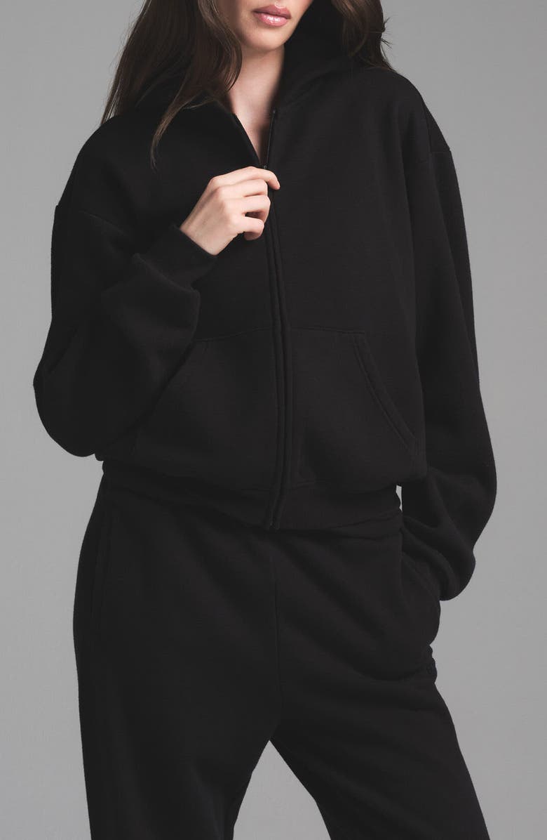 Cotton Fleece Zip-Up Hoodie