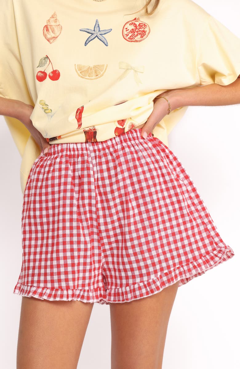 Daphne Graphic T-Shirt 
Gingham Shorts Set