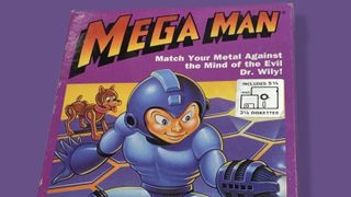 A boxed copy of the 1990 Mega Man DOS game, on sale on eBay.