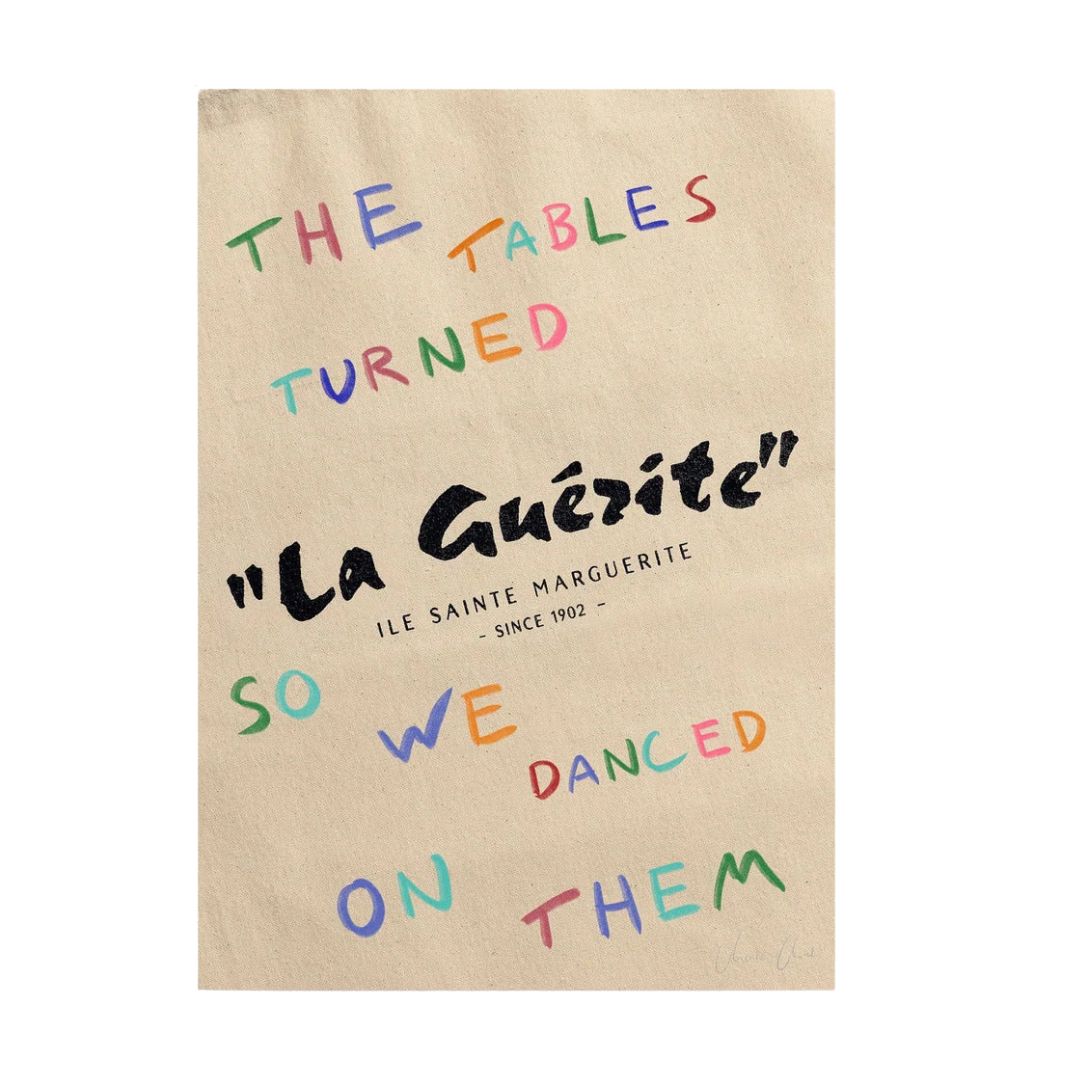 Napkin Notes, Linen at La Guerite - Small / Print Only