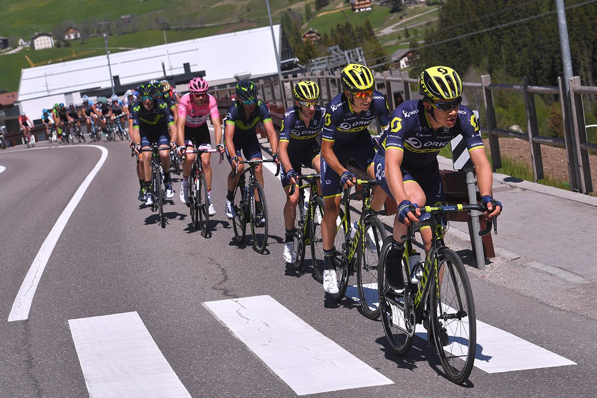 Orica-Scott worked hard on the Passo Gardena