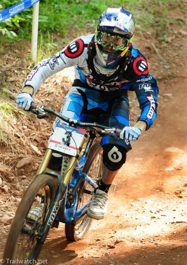 Gee Atherton (Commencal) was outside the top ten today
