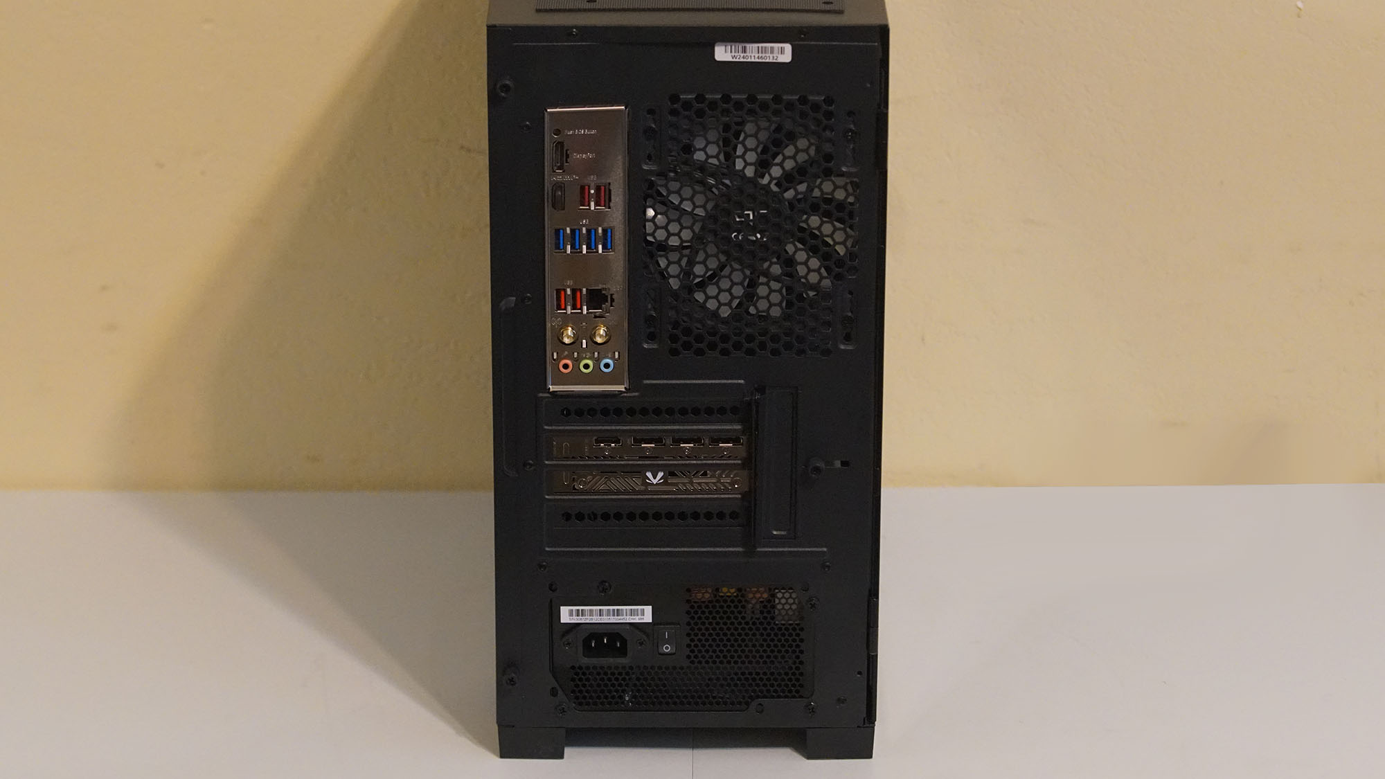 A Quoted Tech Shield gaming PC on a desk