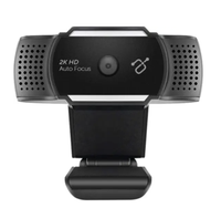 Aluratek Live Ultra 2K HD 2560 x 1600 Webcam with Auto Focus and Dual Stereo Noise Cancelling Mics