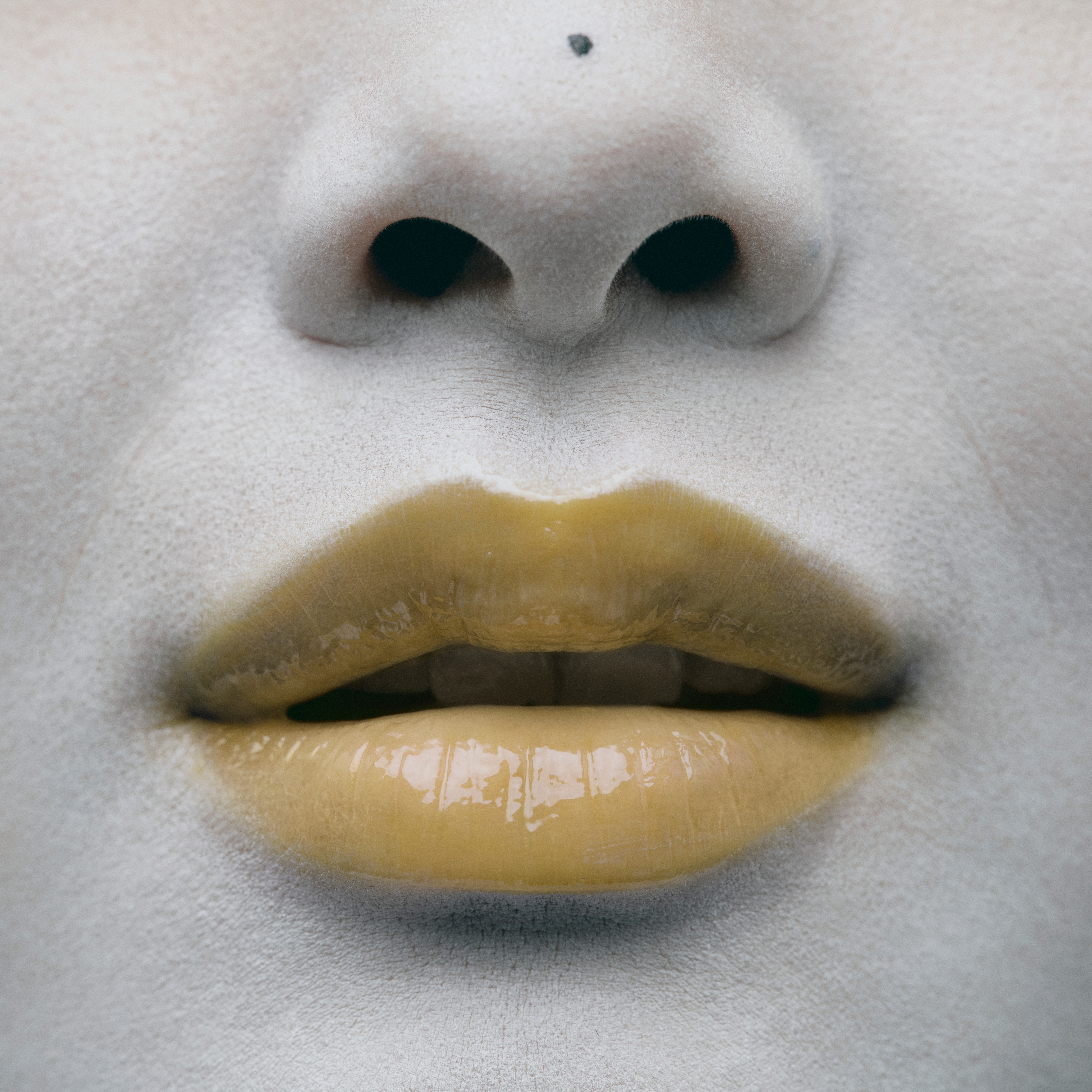Yellow lipstick