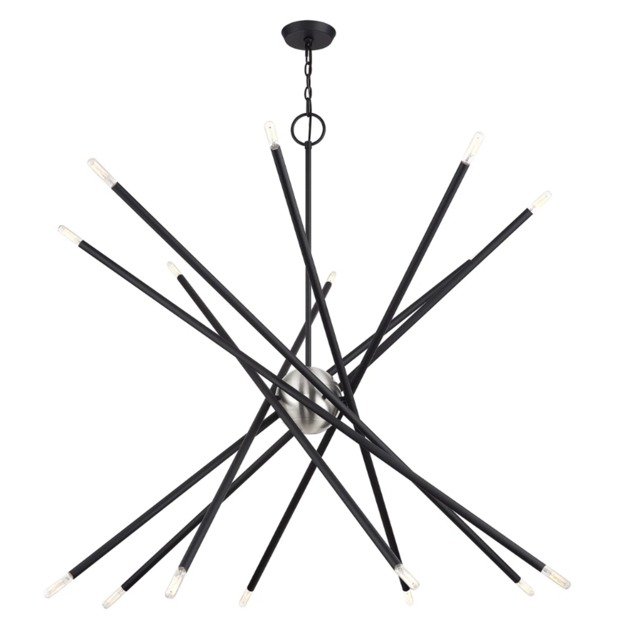 16 Light Black Grande Foyer Chandelier