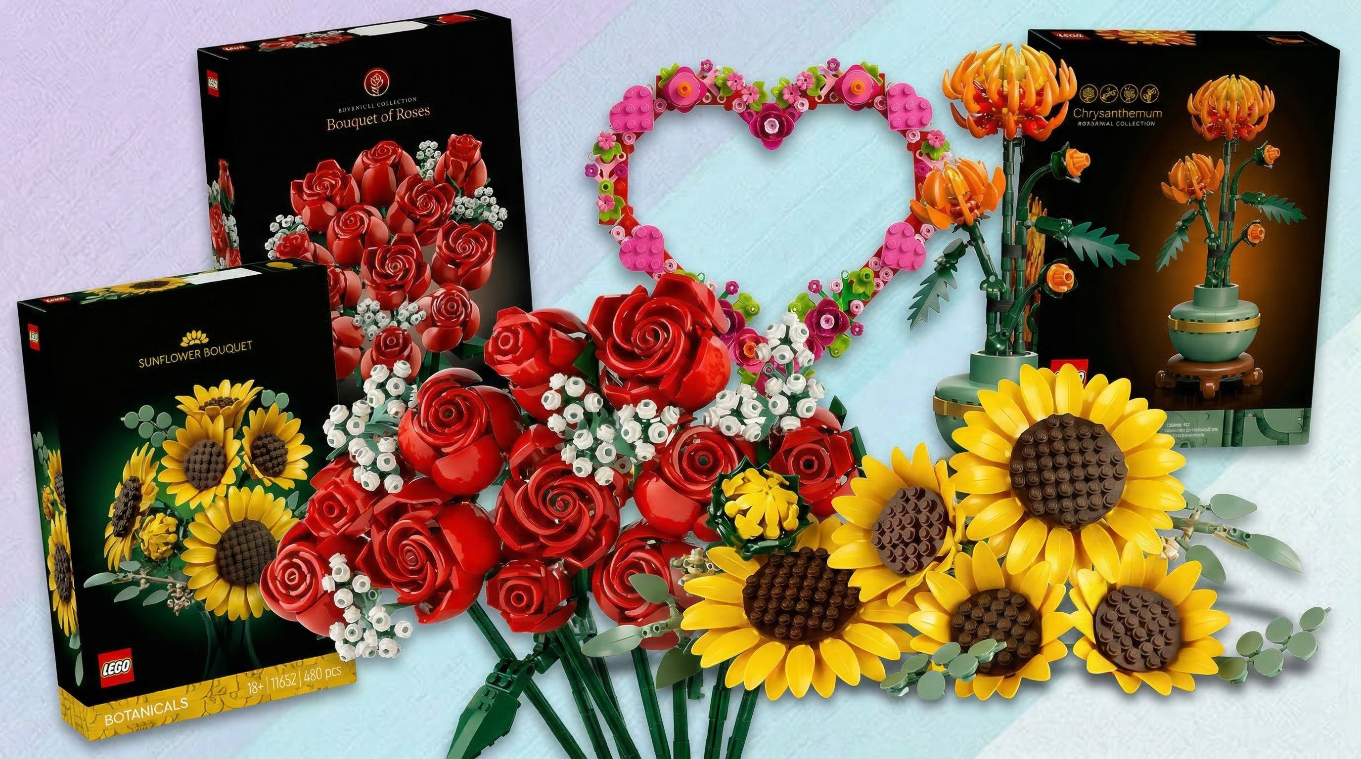 Lego flowers building sets