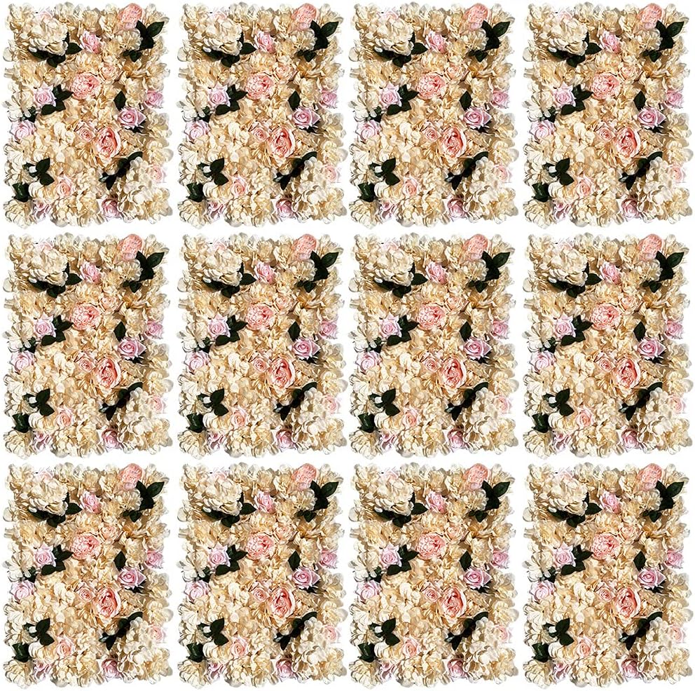 12pcs 23.62"x15.75"x0.79" Artificial Mat Greenery Panels Topiary Hedge Plant, Privacy Hedge Screen Suitable for Outdoor Garden Backyard Fence Fence Privacy Screen and Indoor Wall Decor