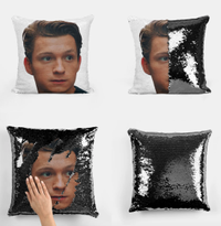 9. Tom Holland Fan Sequin Pillow: View on Etsy
