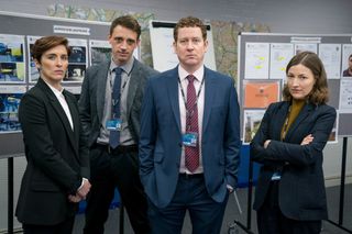 Ian Buckells with Jo Davidson and Kate Fleming in Line of Duty