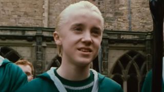 Draco Malfoy in Quidditch gear.