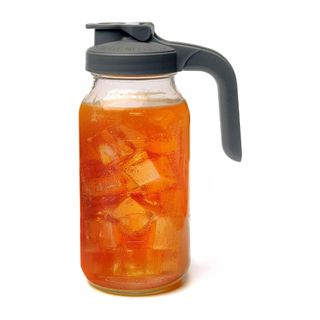 Drinks pitcher filled with iced tea