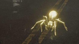 A golden spider in the Resident Evil Requiem Leon Must Die Forever minigame