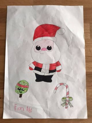 Santa drawing