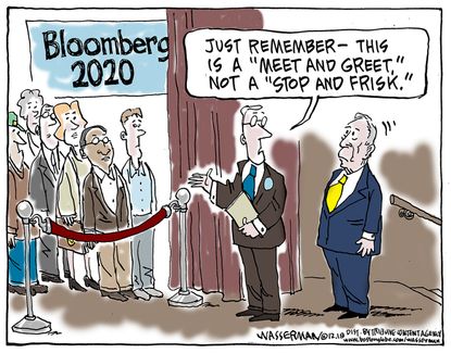 Political Cartoon U.S. Bloomberg 2020 Meet And Greet