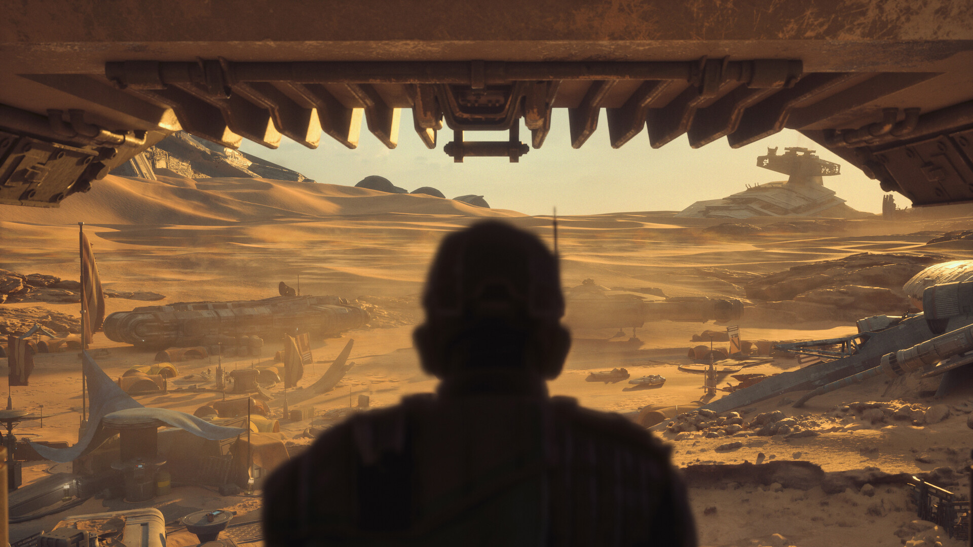 Screenshot from the upcoming Star Wars video game "Star Wars: Galactic Racer".