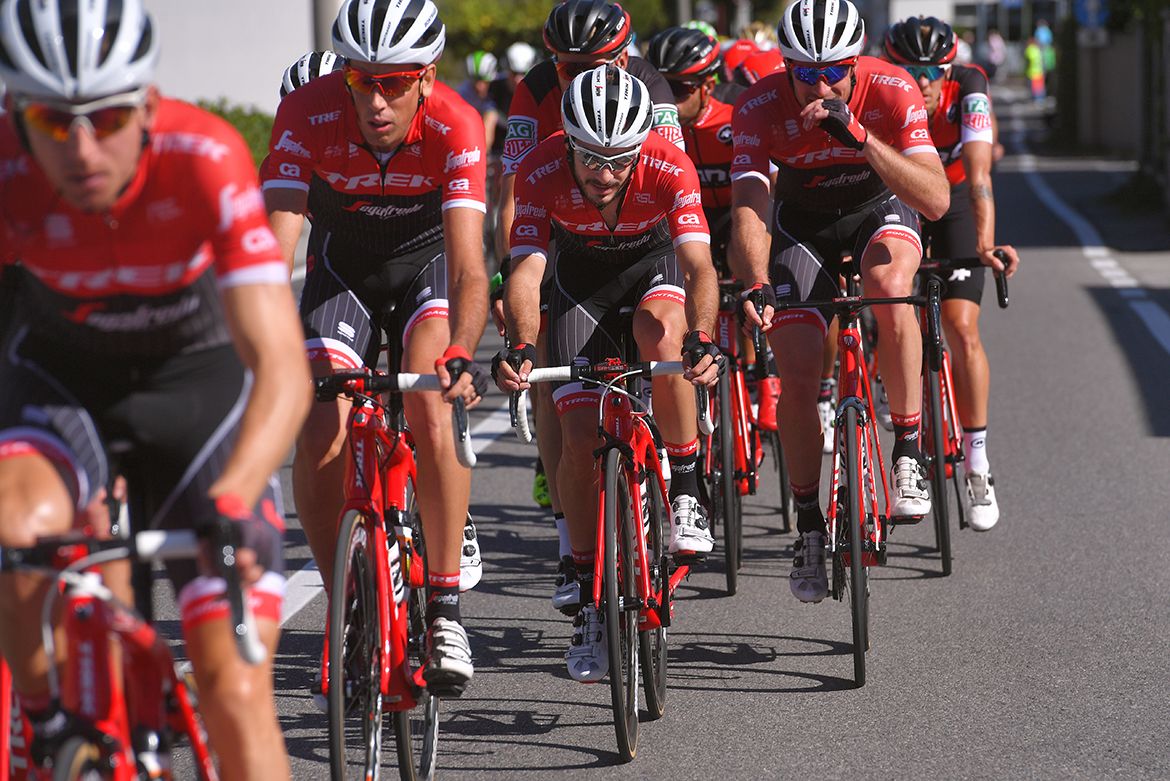 Trek-Segafredo in the bunch