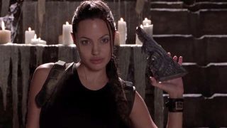 Angelina Jolie in Lara Croft: Tomb Raider.