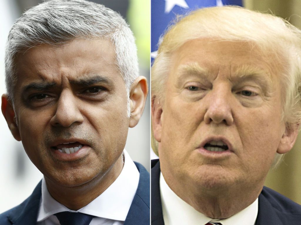 Sadiq Khan and Donald Trump