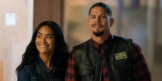 EZ and Gabby on a date on Mayans MC season 3 premiere