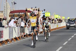 Race leader Tom Boonen (Omega Pharma-QuickStep) prevailed in stage 4.