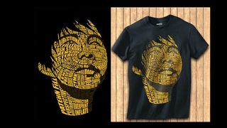 Shirt design: Teody Lanada designs a face on a t-shirt