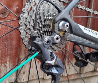 B-tension screw adjustment determines the distance between the upper jockey wheel and the cassette