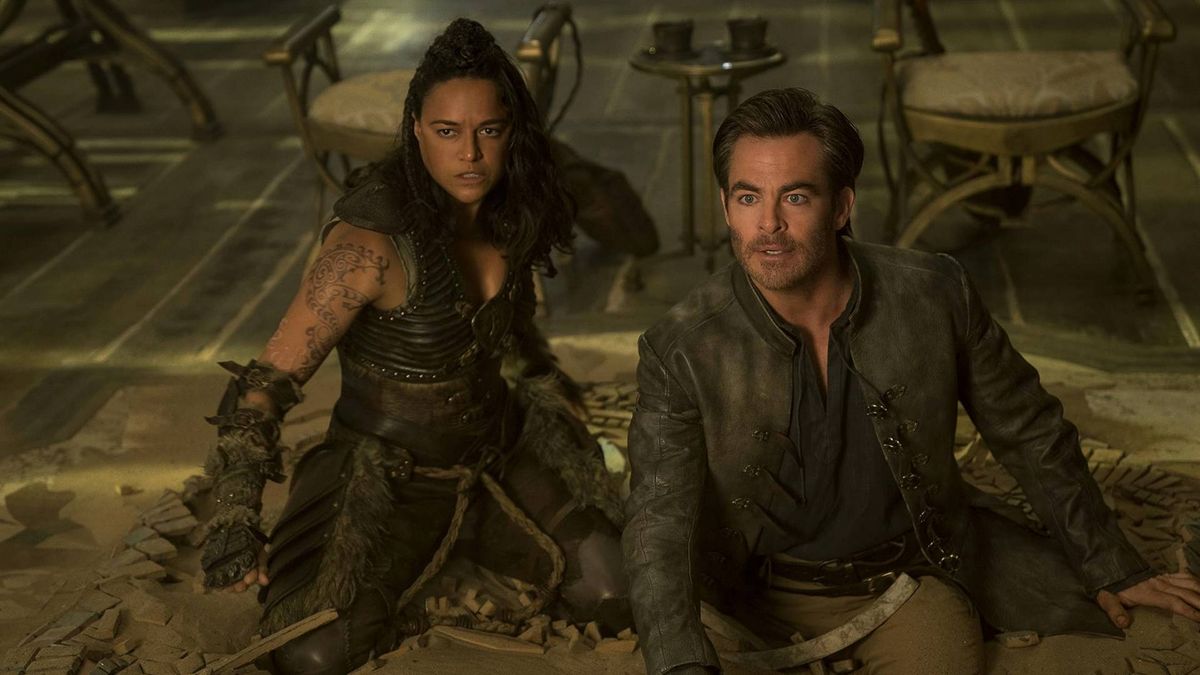 Chris Pine and Michelle Rodriguez in Dungeons &amp; Dragons: Honour Among Thieves