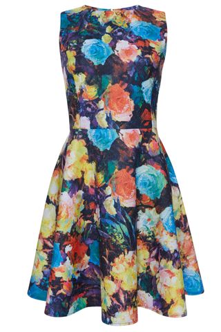 Primark Textured Painted Floral Dress, £17