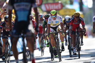 Peter Sagan finished second, again.
