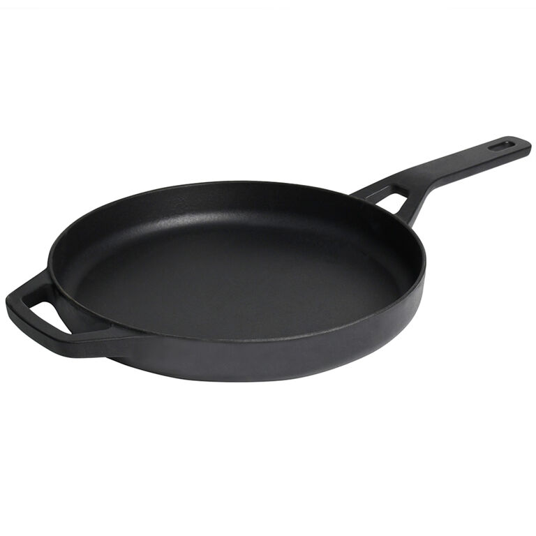 Cast Iron Skillet Pan 26cm Matte Black