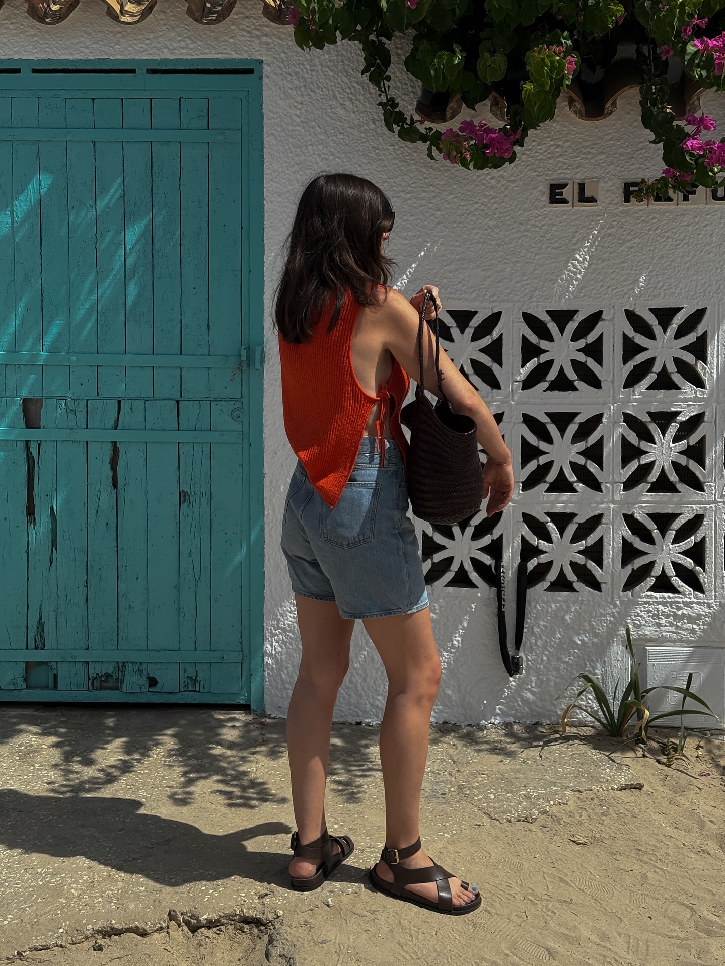 Denim Shorts Shoes