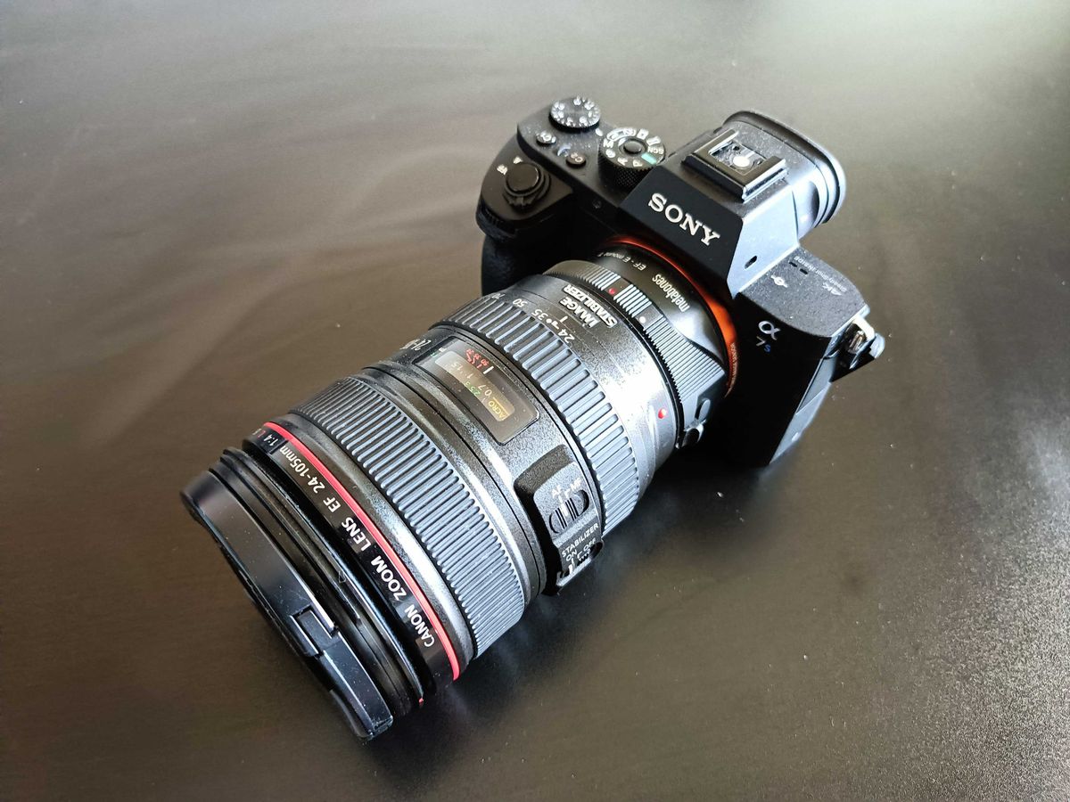 OnePlus Nord N300 5G camera sample, image of a Sony DSLR