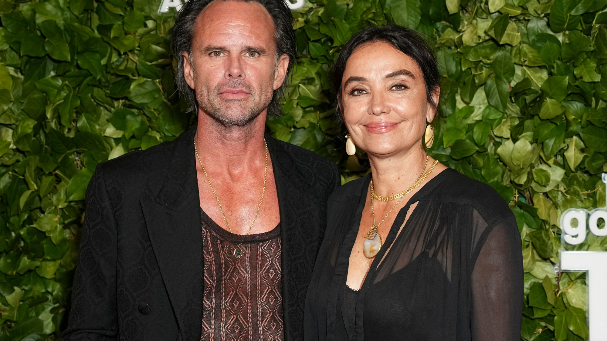 Walton Goggins and Nadia Conners