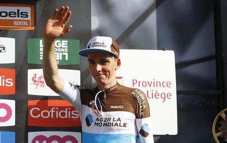 Romain Bardet (AG2R la Mondiale) third at Liege-Bastogne-Liege