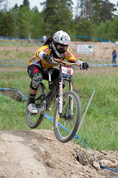 KHS team racer Melissa Buhl finished third with a time faster than several pro men.
