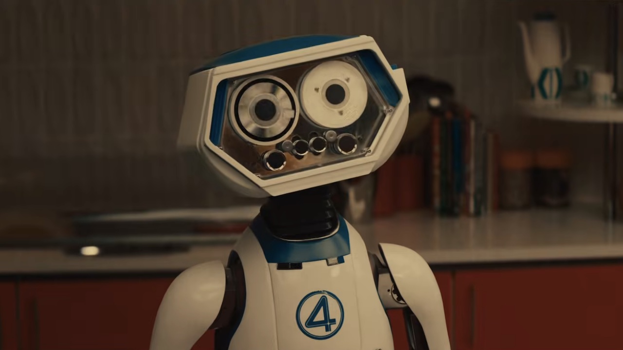 H.E.R.B.I.E. looking confused in the Fantastic Four: First Steps trailer