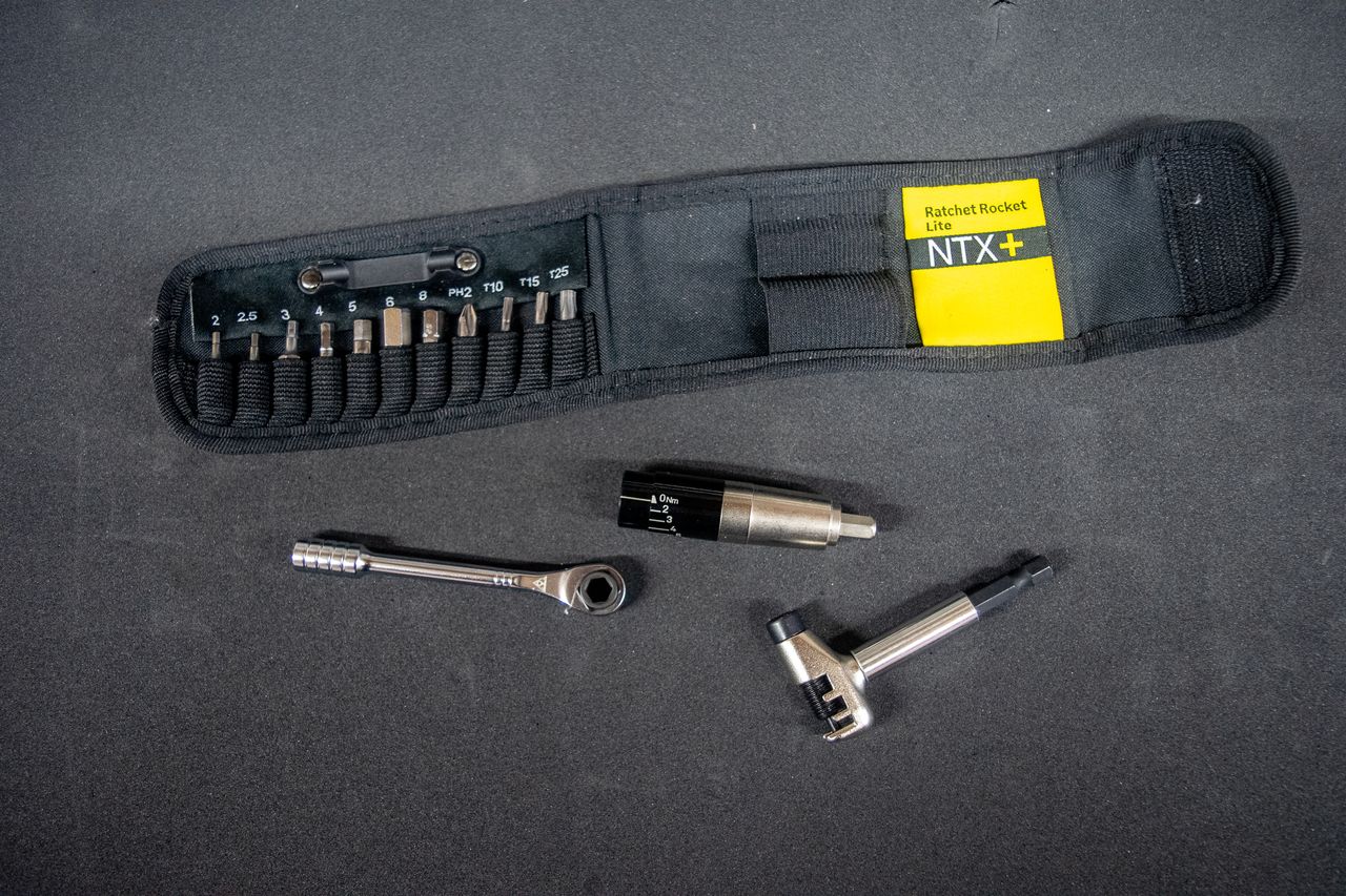 The Topeak Ratchet Rocket Lite NTX + tool kit