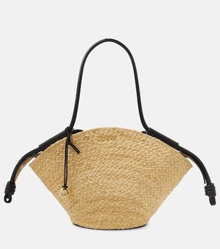 Paseo Small Raffia Basket Bag