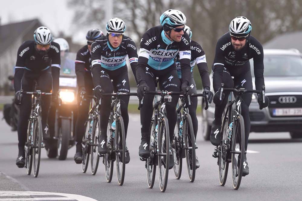 The Etixx-QuickStep riders tested their race bikes
