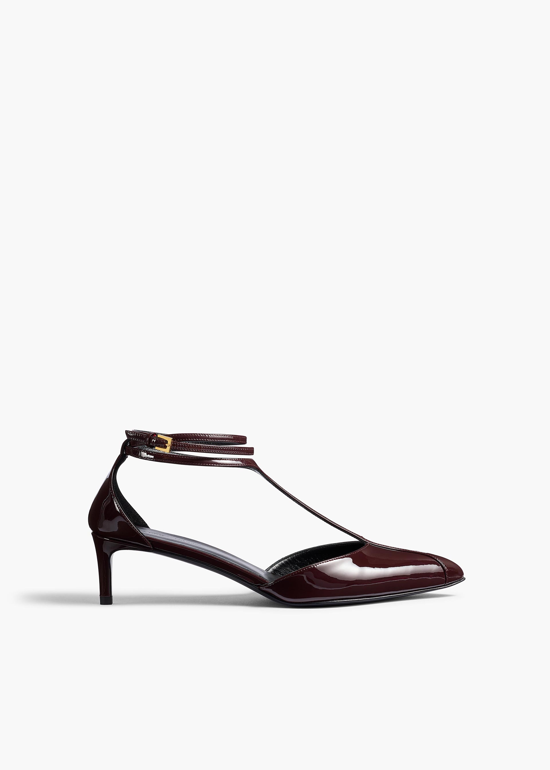 Mia Pump in Bordeaux Patent Leather - 35 / Bordeaux / Upper100%clsole100%cl