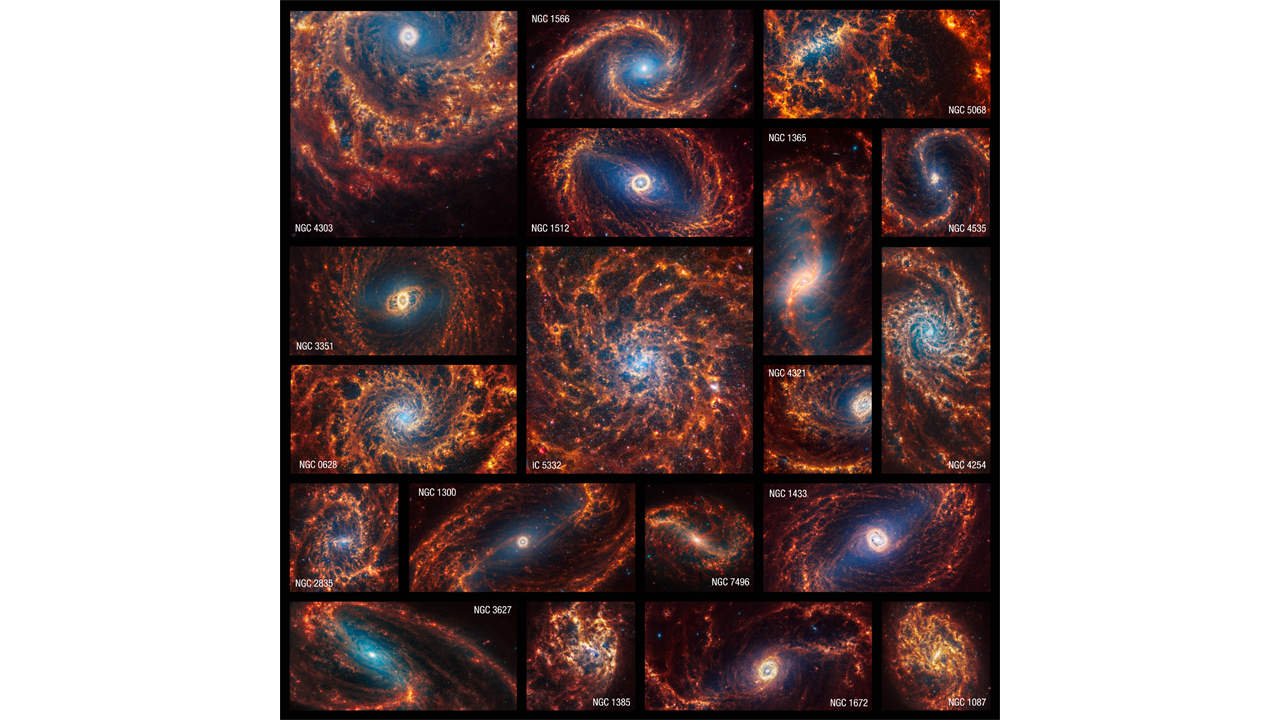 El Telescopio Espacial James Webb observa 19 estructuras galácticas complejas con asombroso detalle (imágenes)