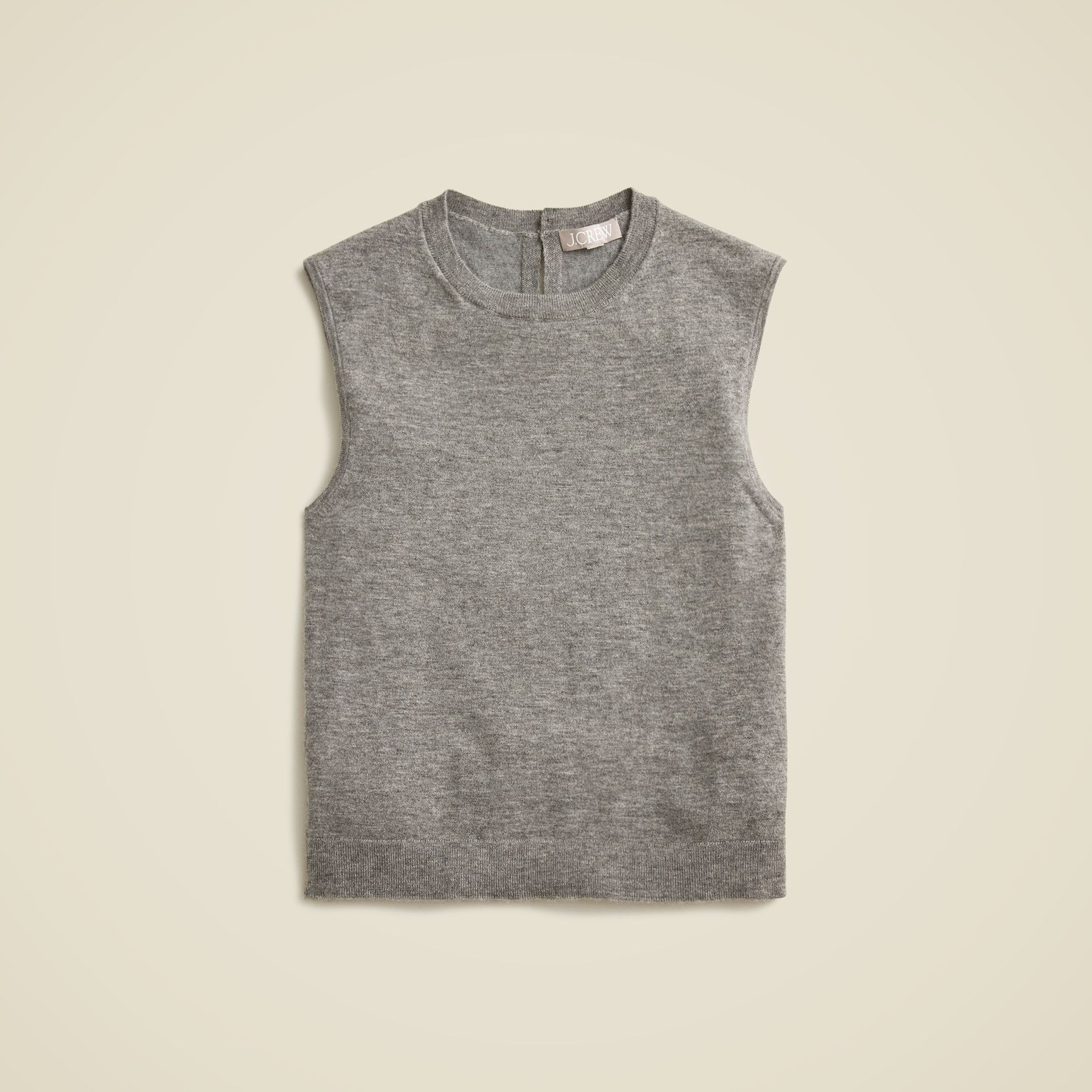 Featherweight Cashmere-Blend Cropped Sweater Shell