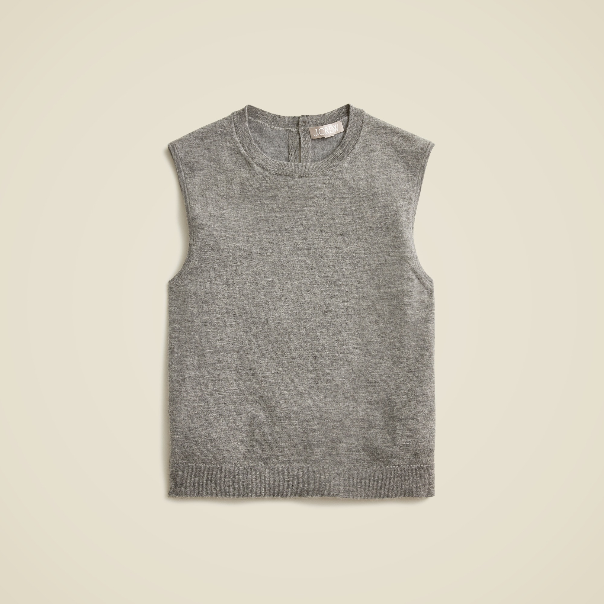 Featherweight Cashmere-Blend Cropped Sweater Shell