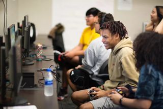 SUNY Potsdam students playing esports 