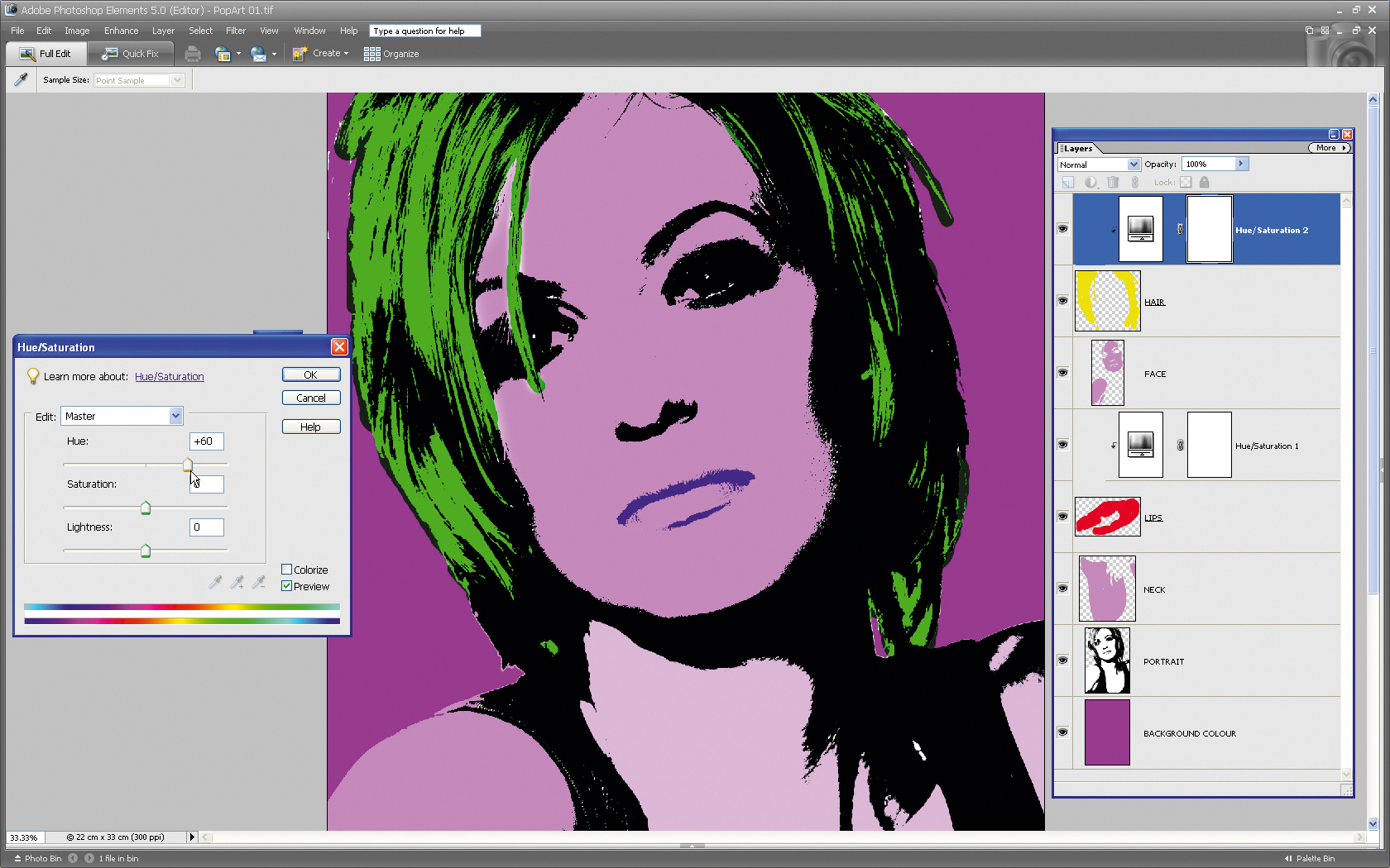 Make a pop art portrait in Photoshop