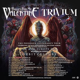 Poster for 2025 Trivium and Bullet For My Valentine tour