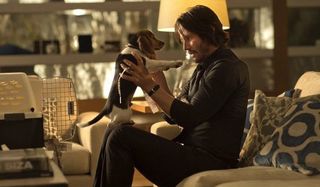 John Wick with puppy